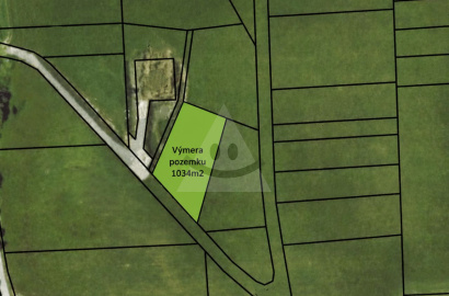 Land for a family house in a quiet location - 1034m2, Liptovská Štiavnica